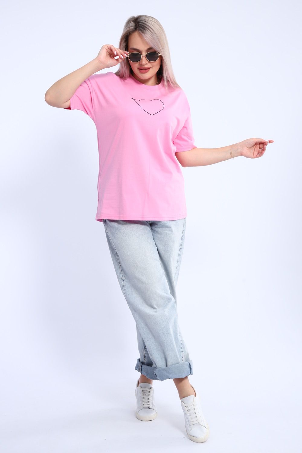 Футболка женская ФЖ0062А - светло-розовый