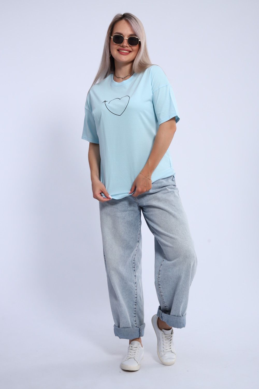 Футболка женская ФЖ0062А - голубой