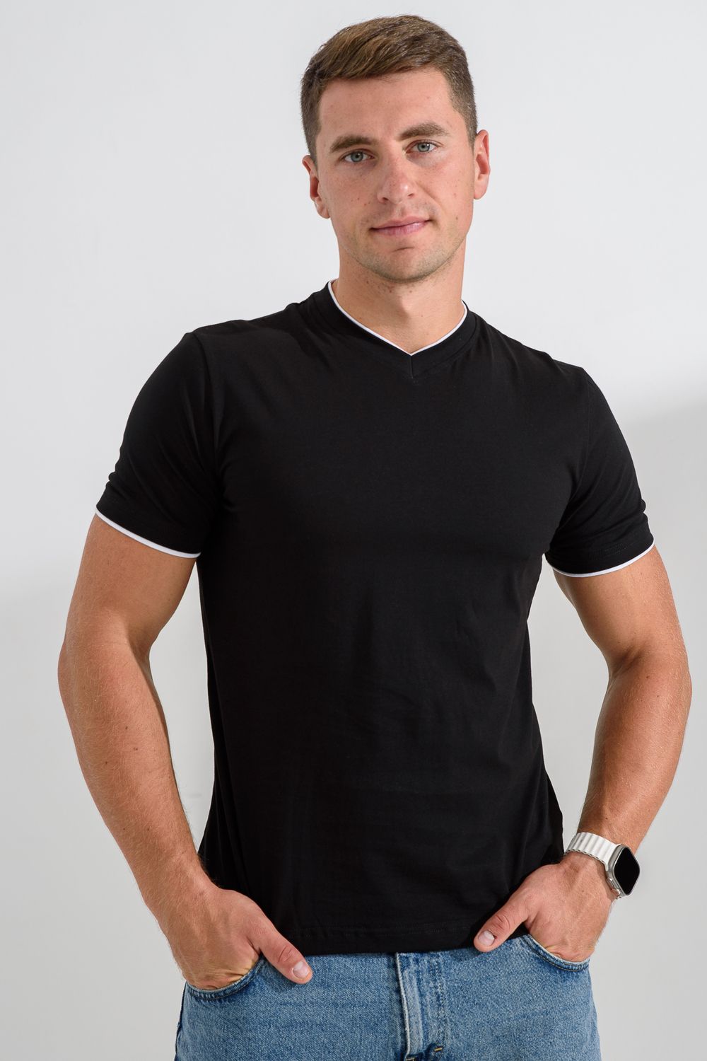 Футболка мужская 14490 - черный