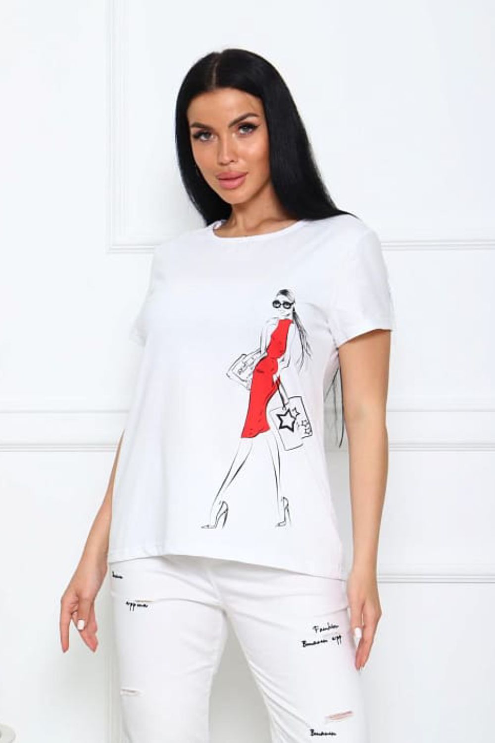 Футболка женская 20517 - белый