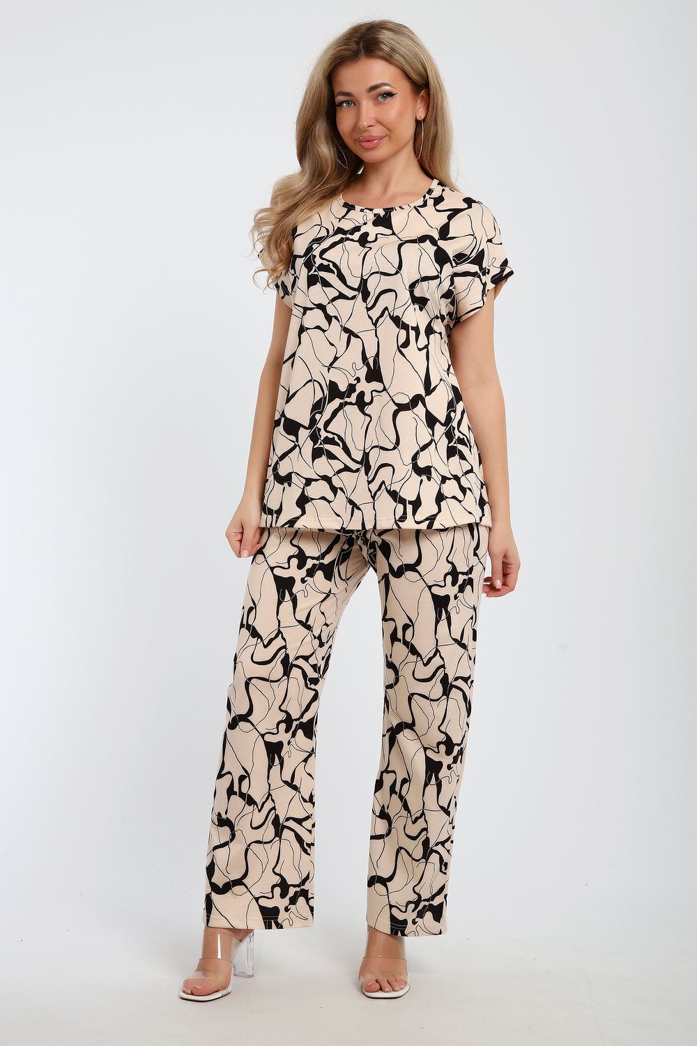 Костюм 059 - бежевый