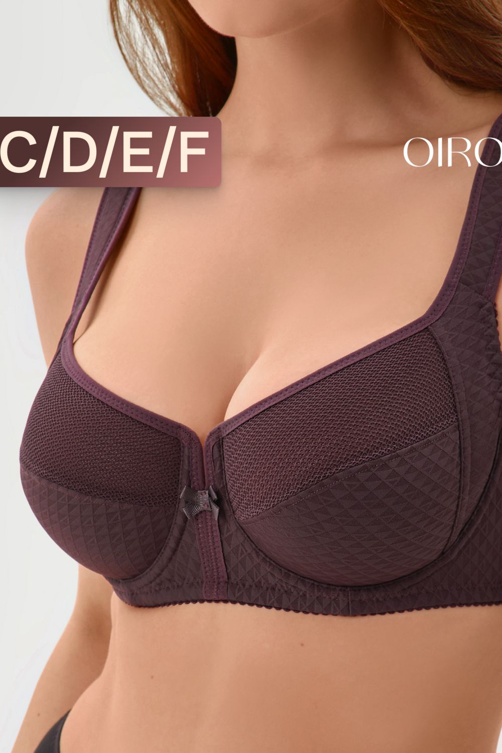 Бюстгальтер 2816 мягкая чаша с сеточкой - фиолетовый