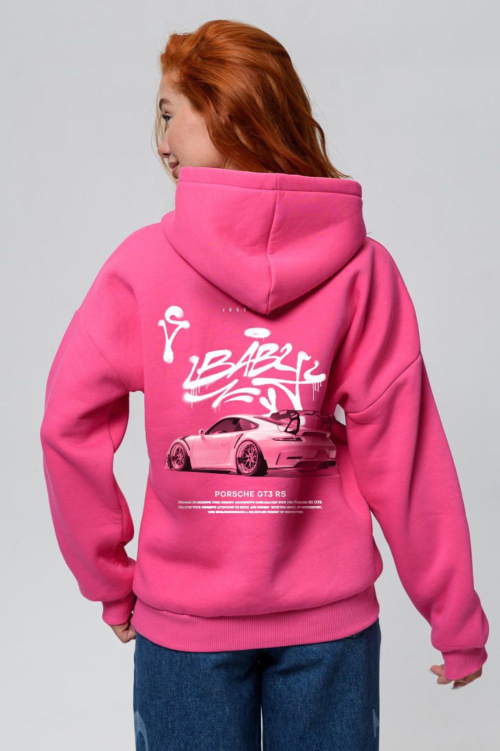 8560 толстовка женская - розовый+порш