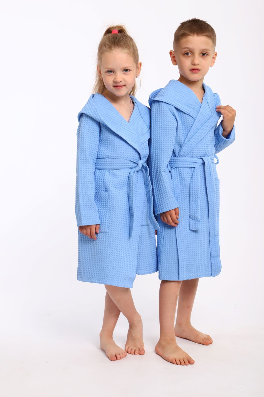 Халат домашний детский ВД - голубой