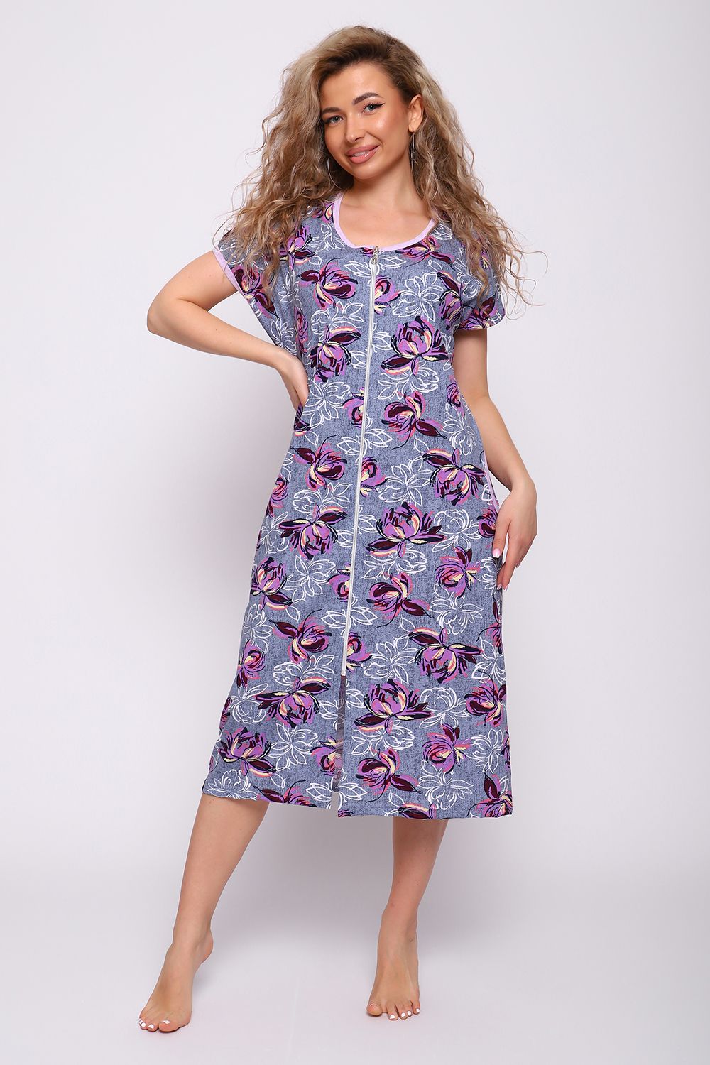 Халат женский 51194 - фиолет