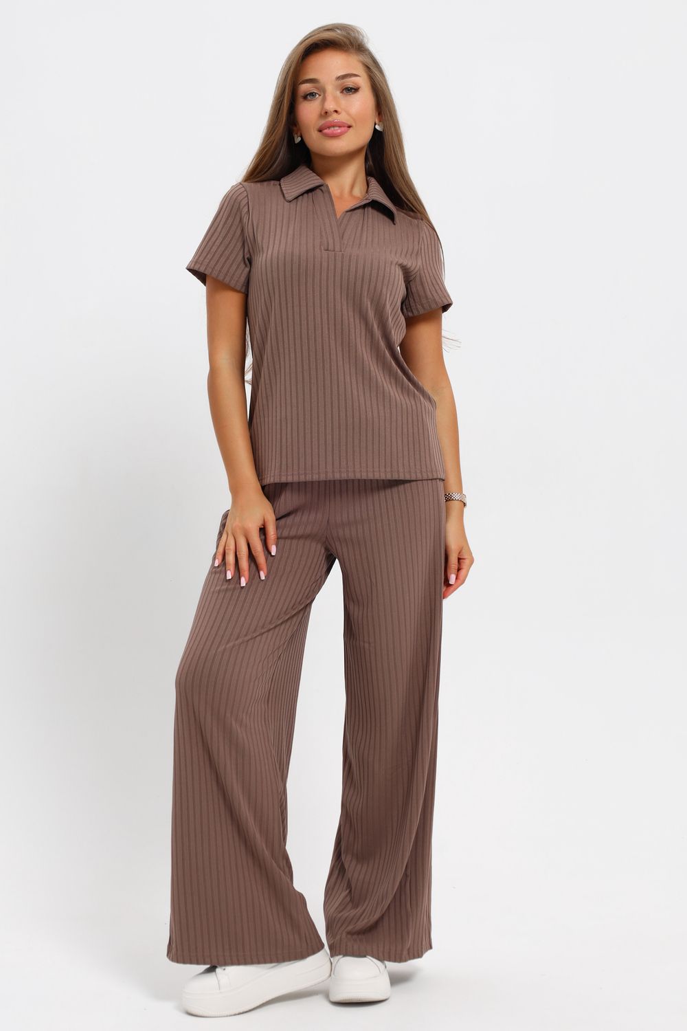 Костюм женский 26009 - коричневый