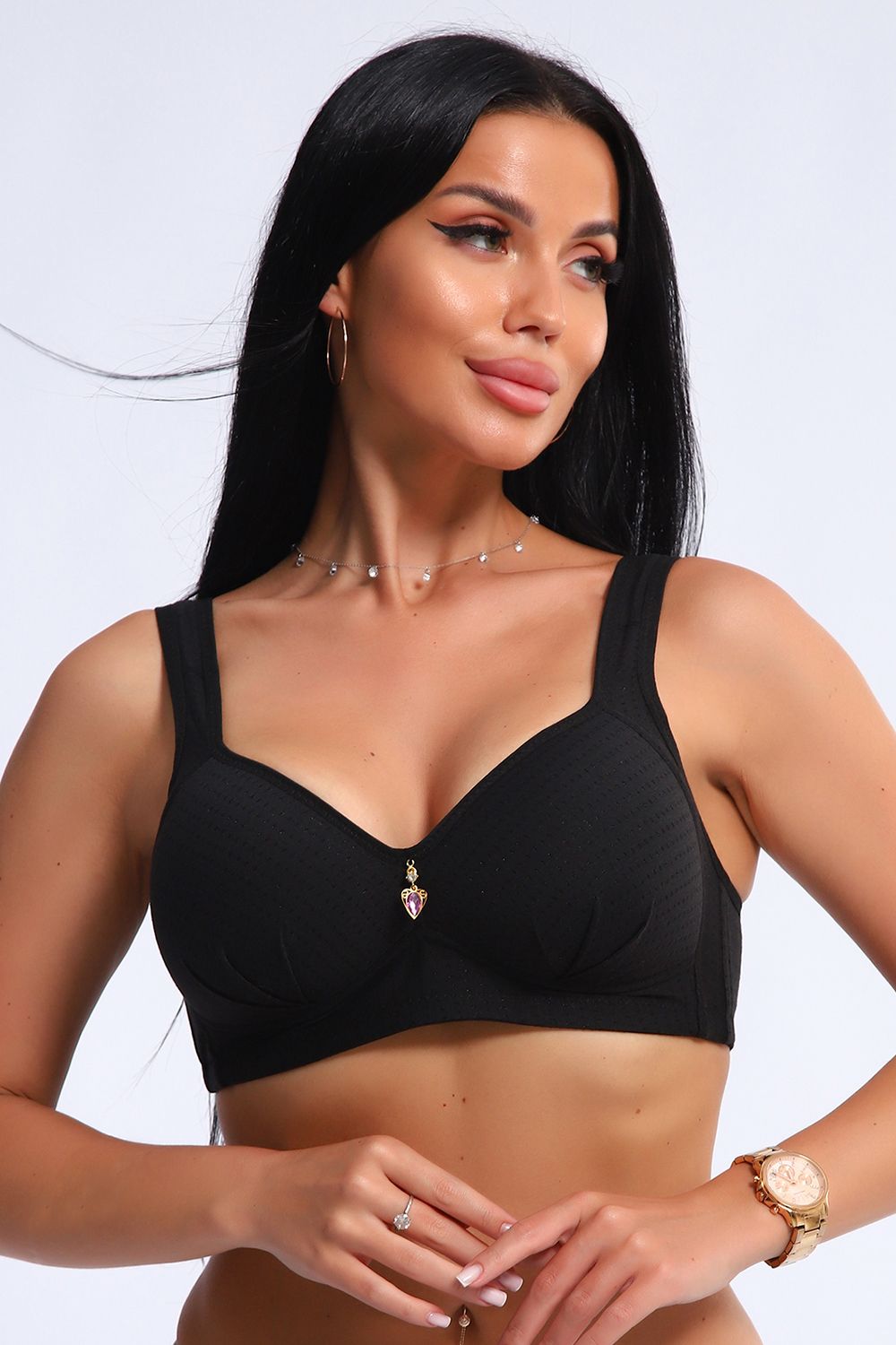 Топ-лиф женский 45036 - черный