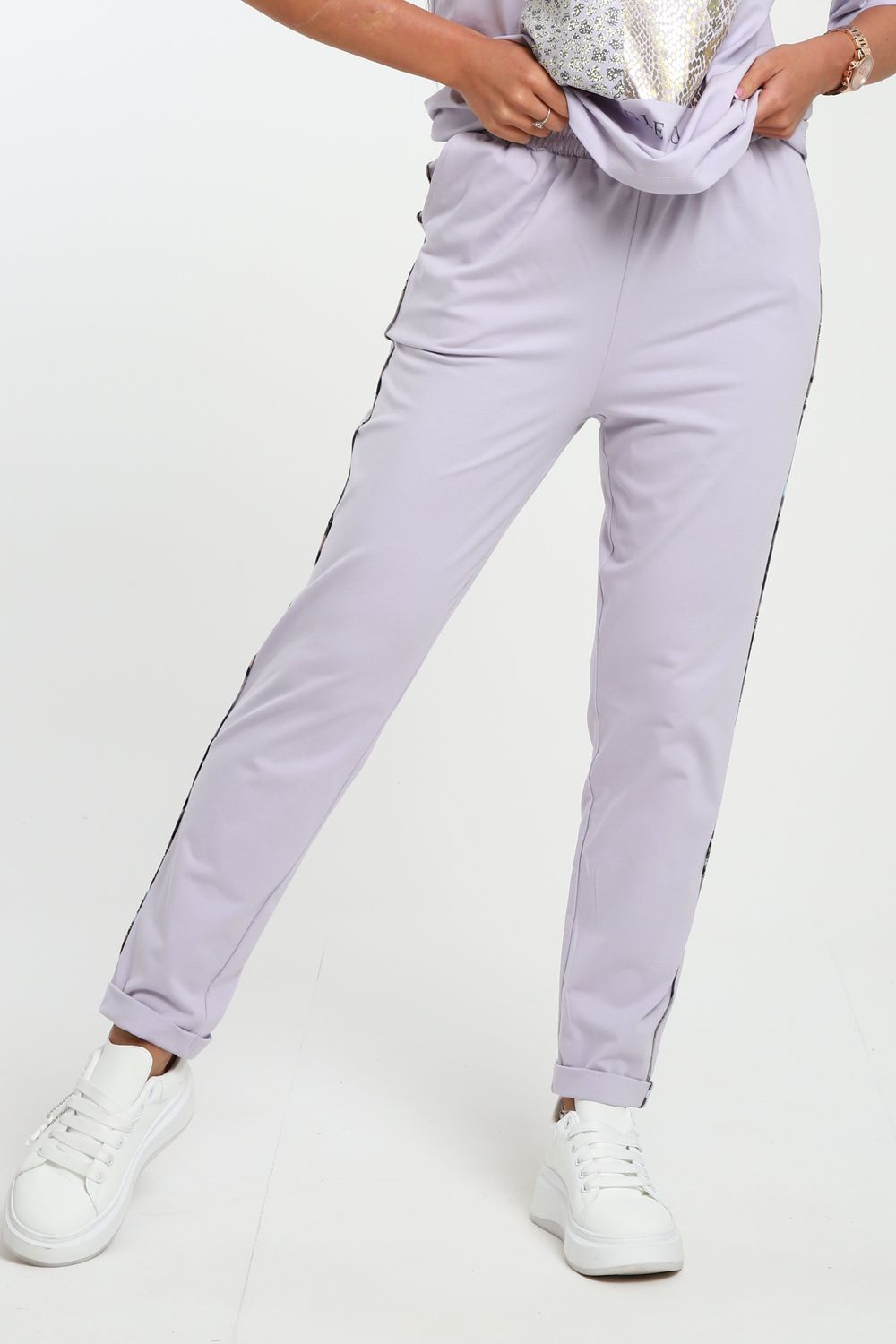 Брюки женские трикотажные 238 - лавандовый