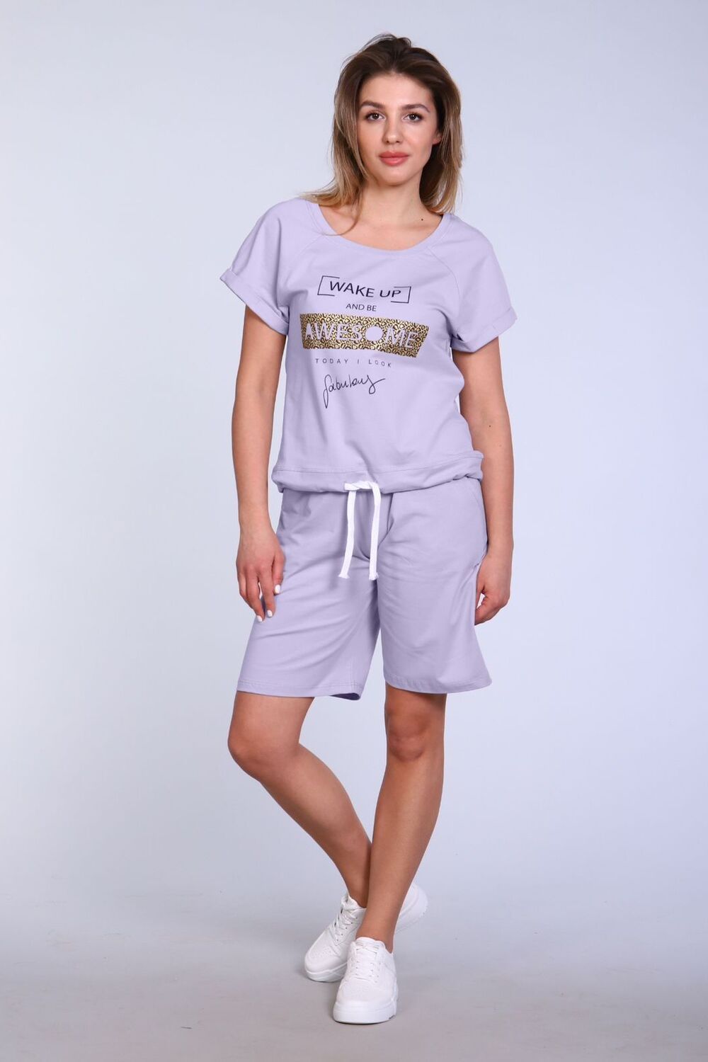 Костюм женский с шортами 299 - лавандовый