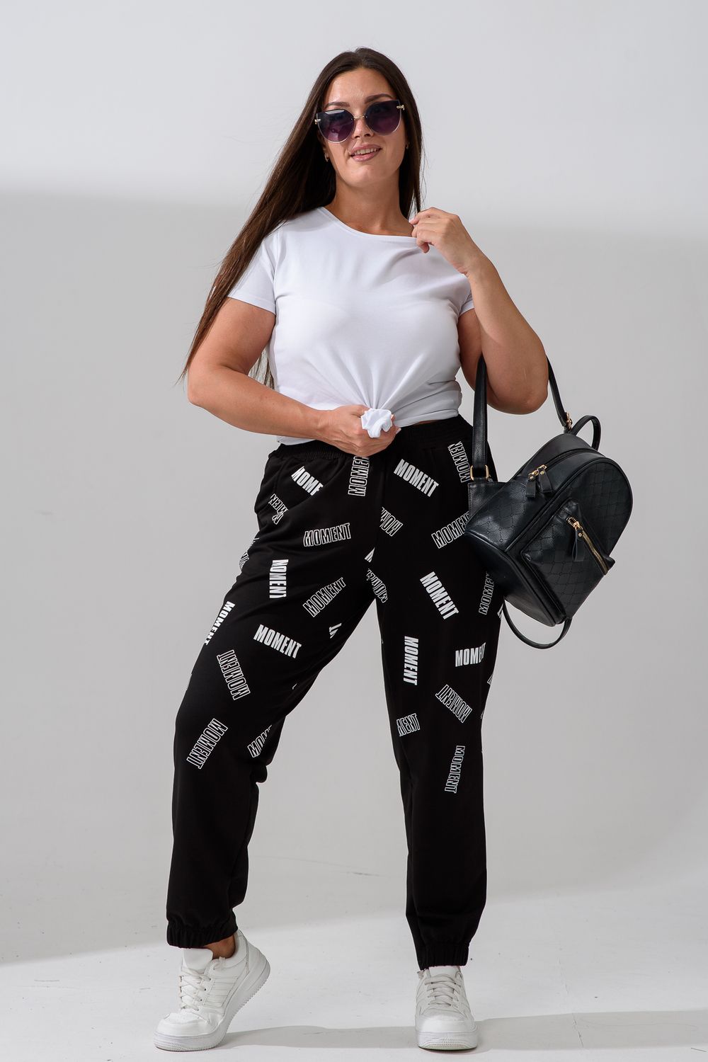 9265 брюки женские - черный+момент