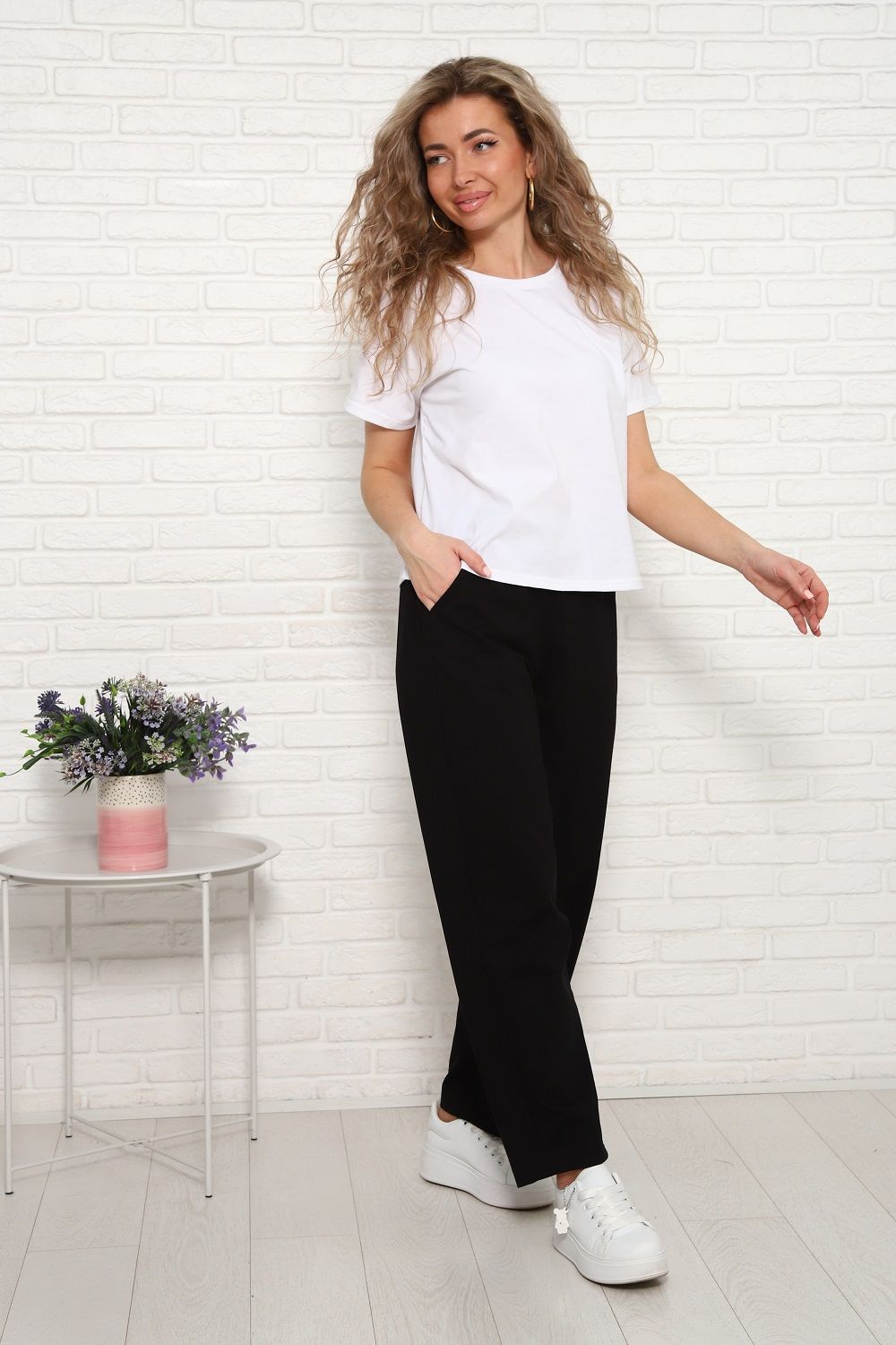 1058 Брюки женские - черный