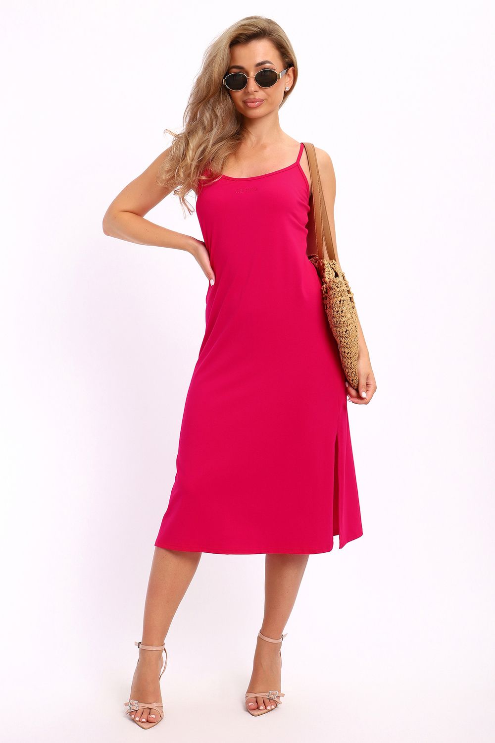 Сарафан 18058 - малиновый