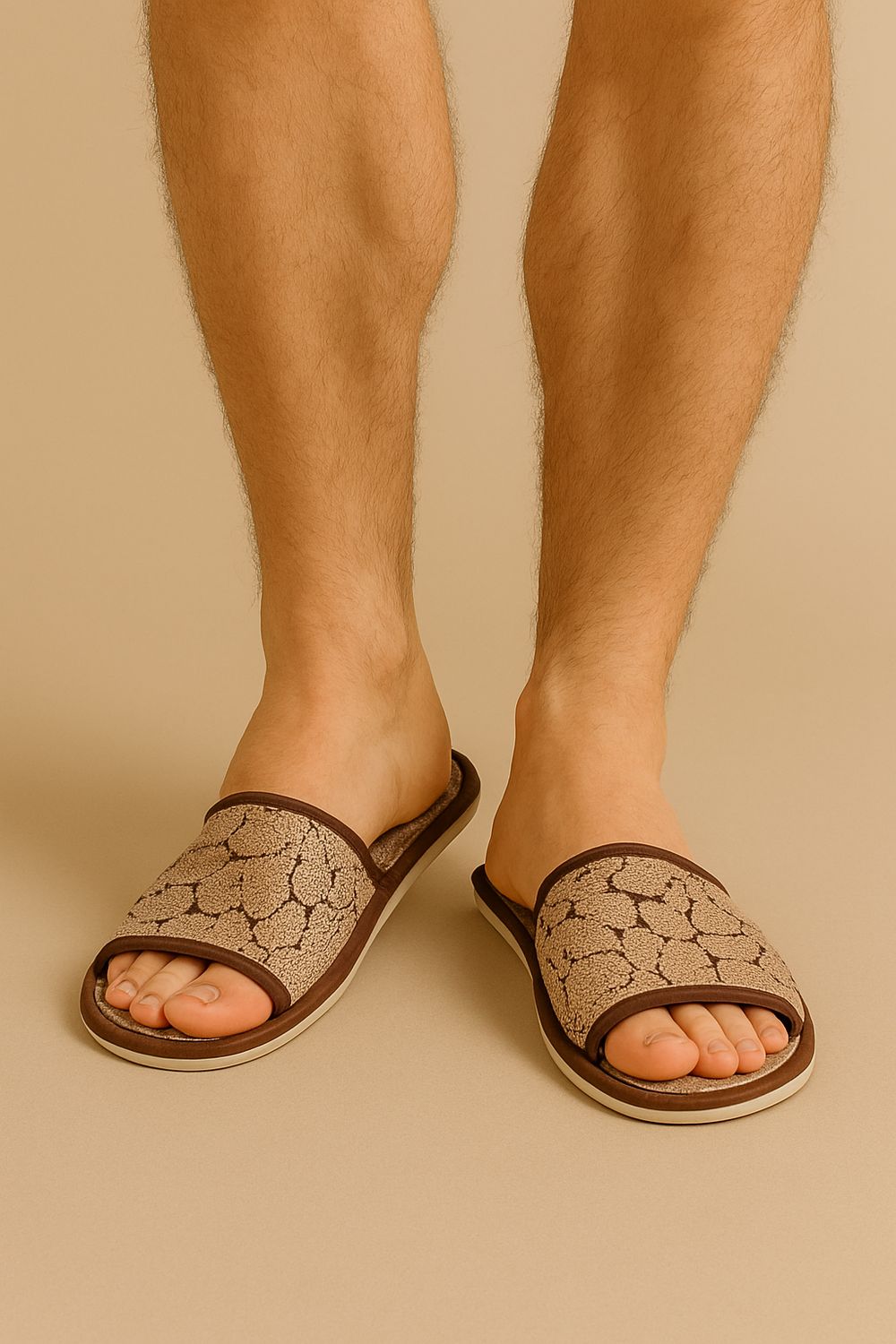 Тапки мужские МШО - сахель/бежевый