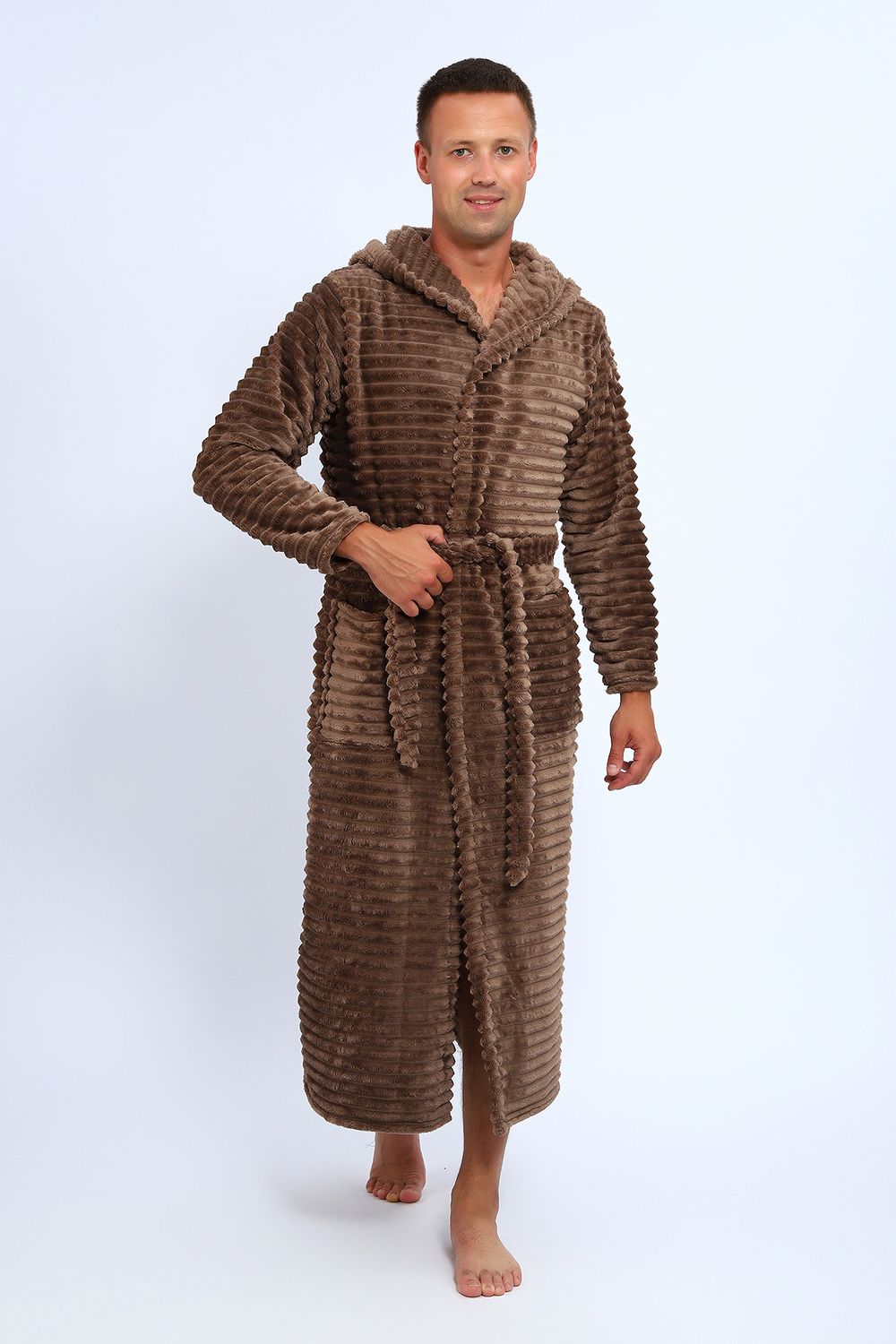 халат мужской 5729 - коричневый