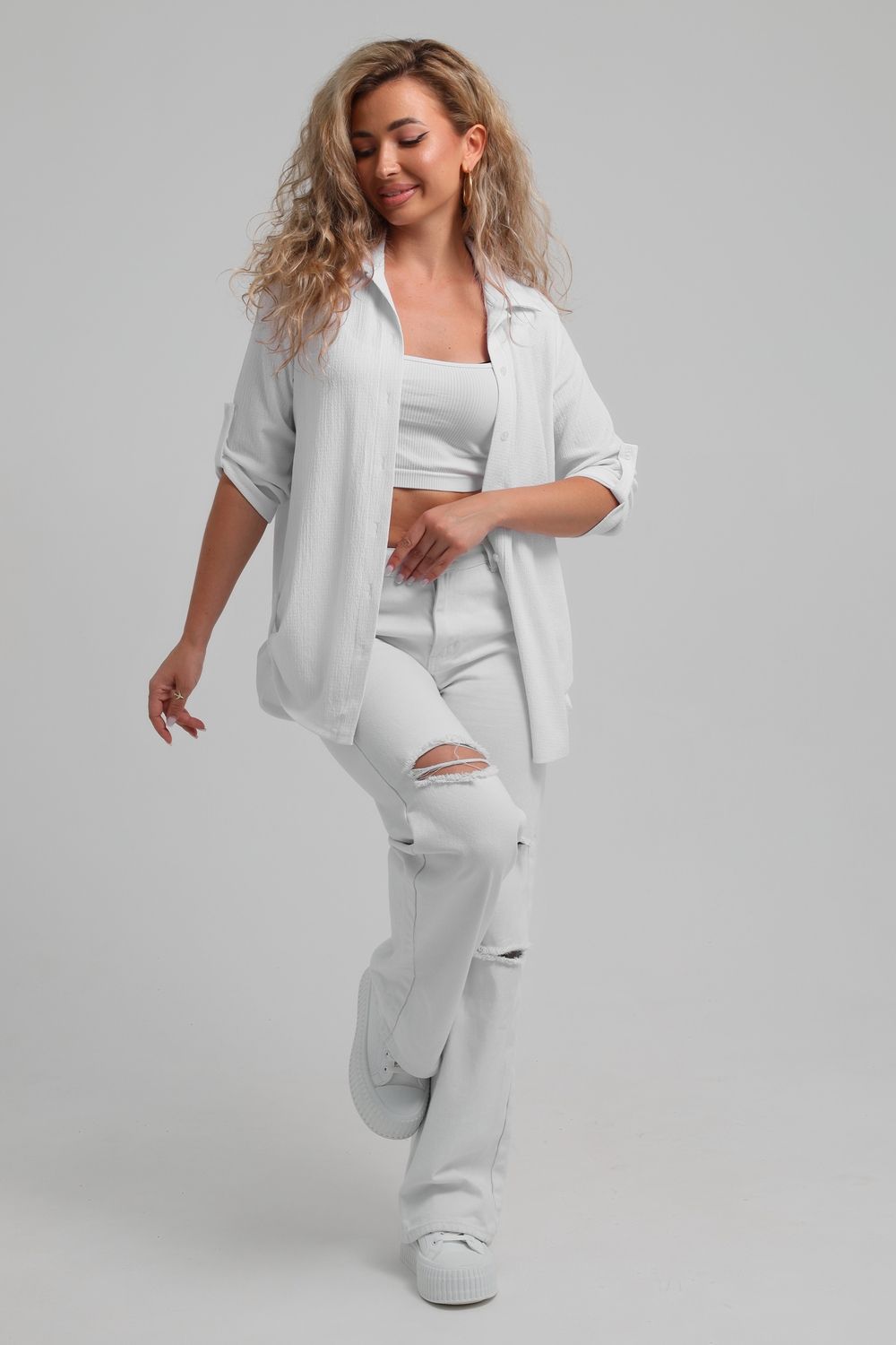 Рубашка 36963 - белый