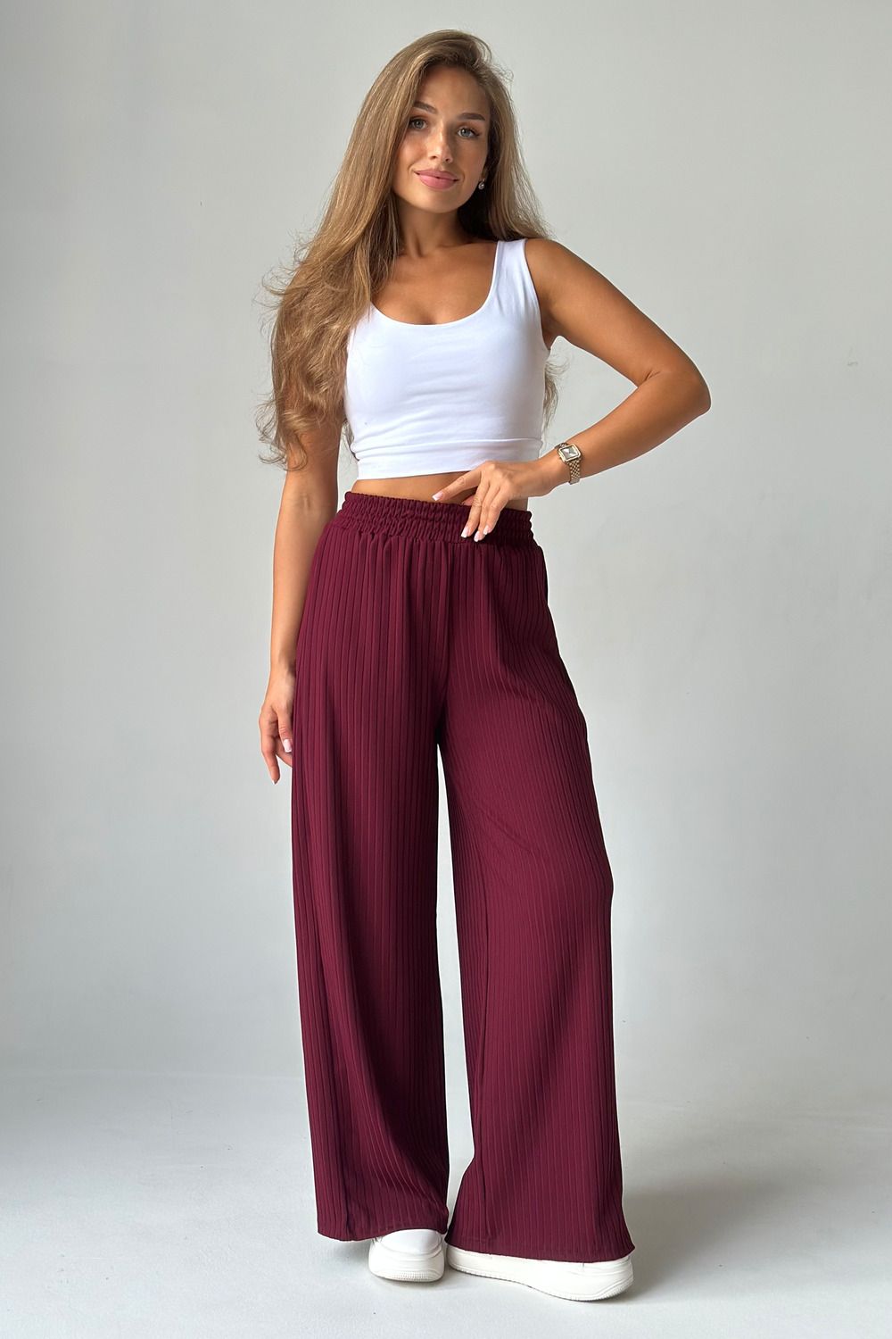 Брюки 26011К - бордо