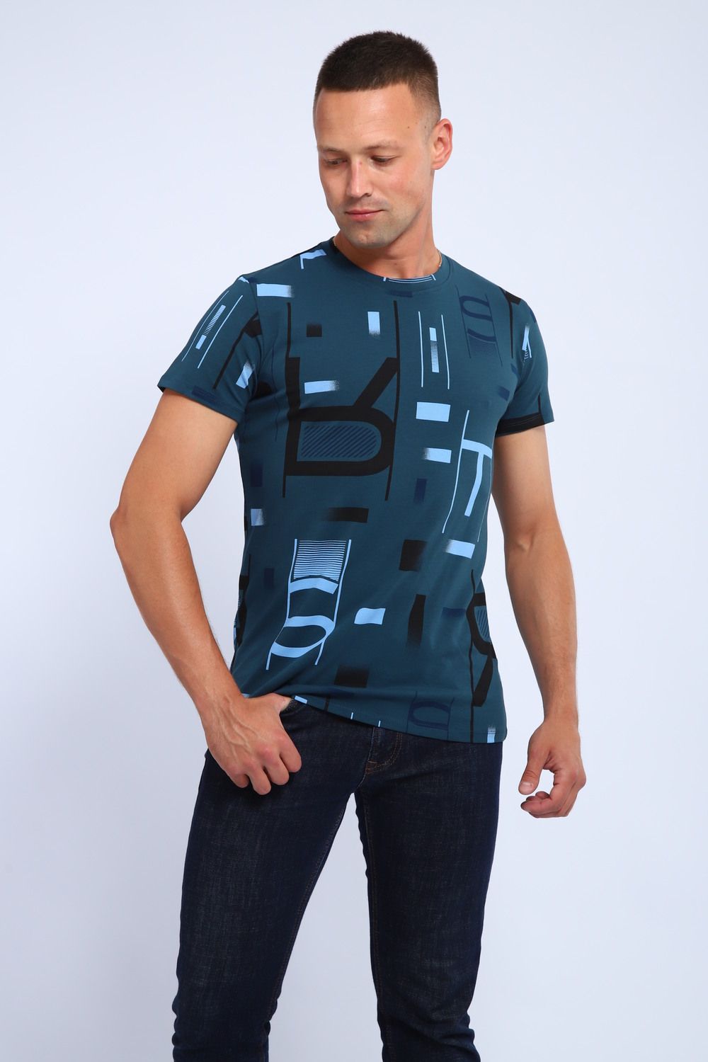 Футболка 016 - бирюза