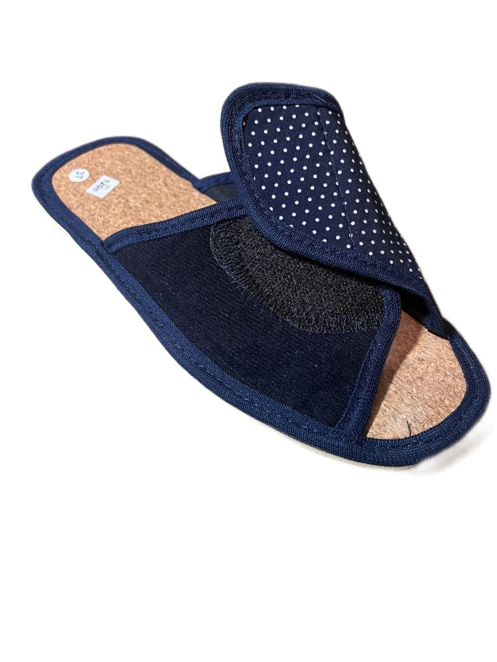 Тапочки женские  арт.120п - Син гор вельв син