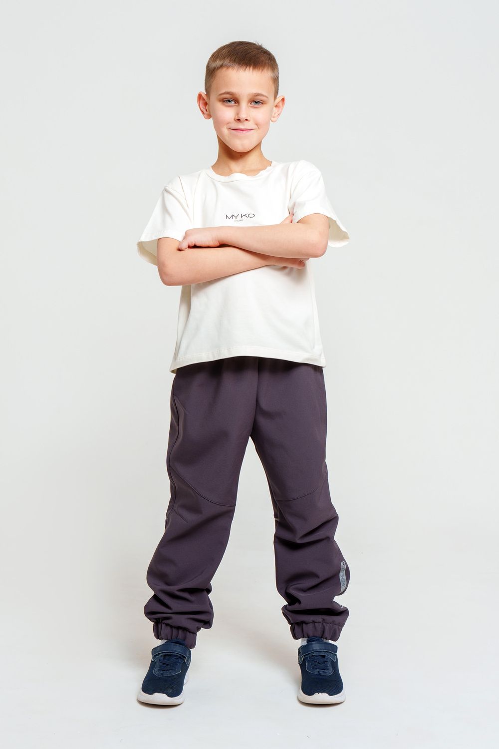 Брюки утепленные софтшелл - графит