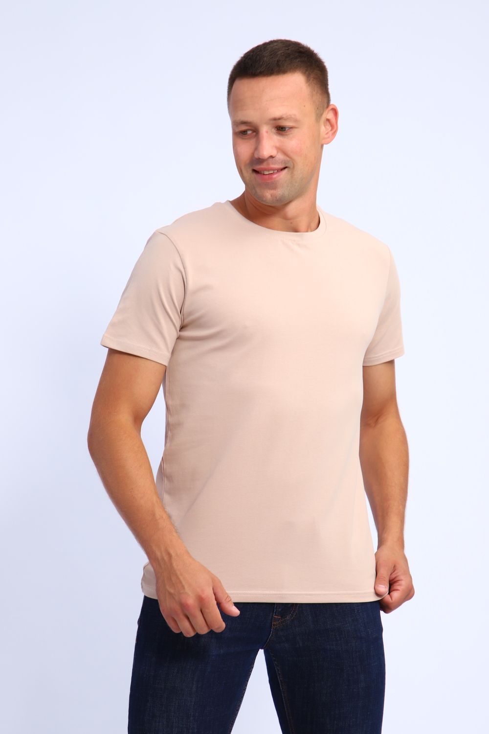 Футболка 019 - бежевый