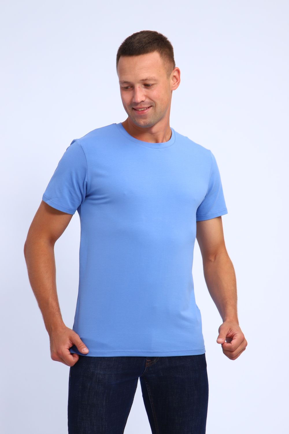 Футболка 019 - голубой