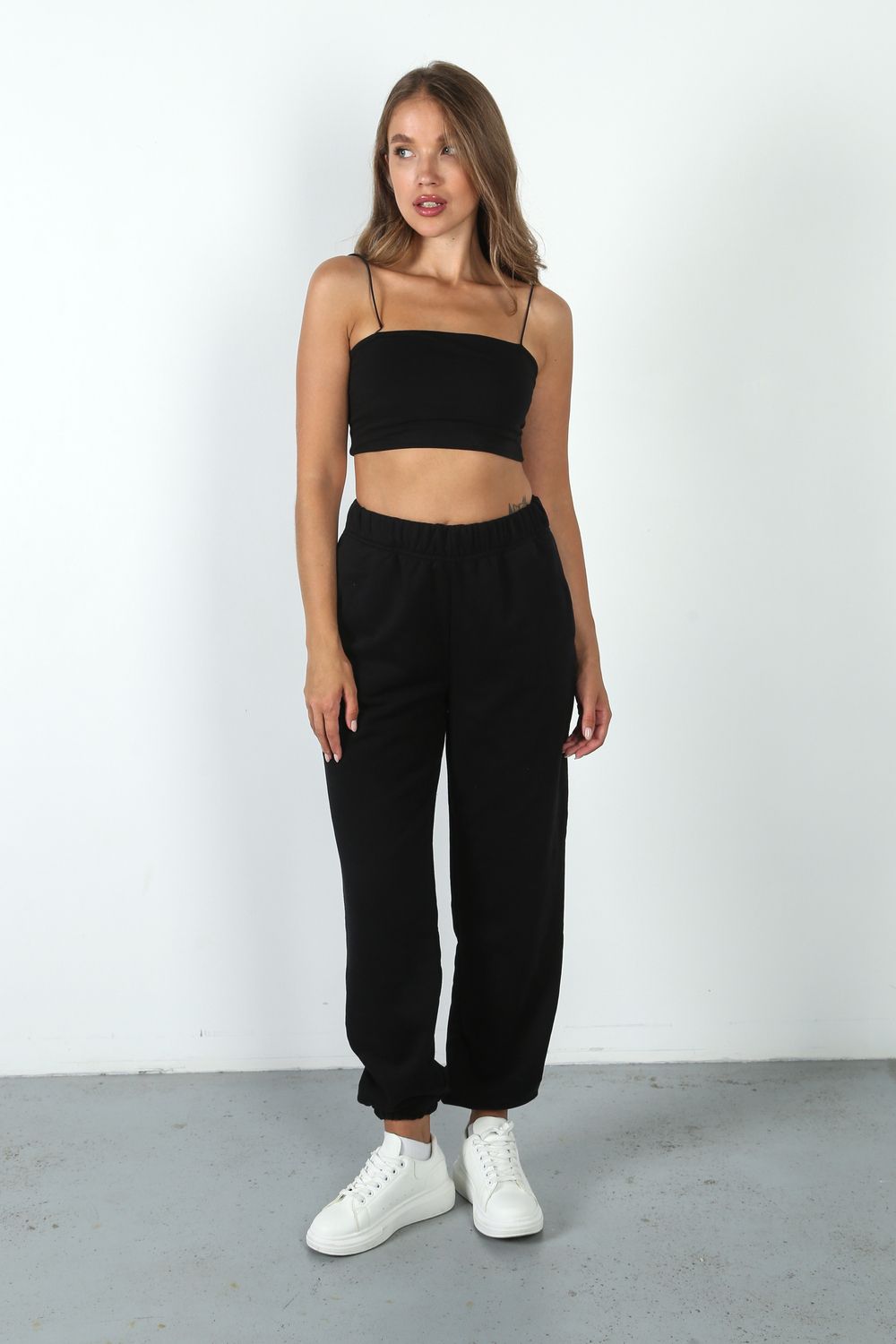 Брюки джоггеры женские ДЖ-001 - черный