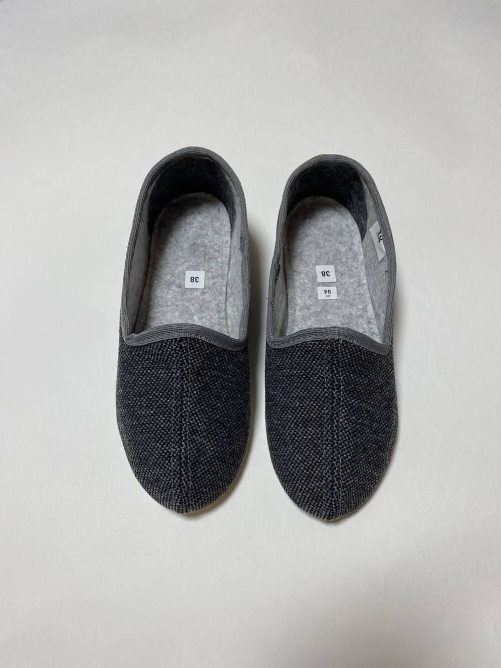 Тапочки женские арт.94 - серая рогожка