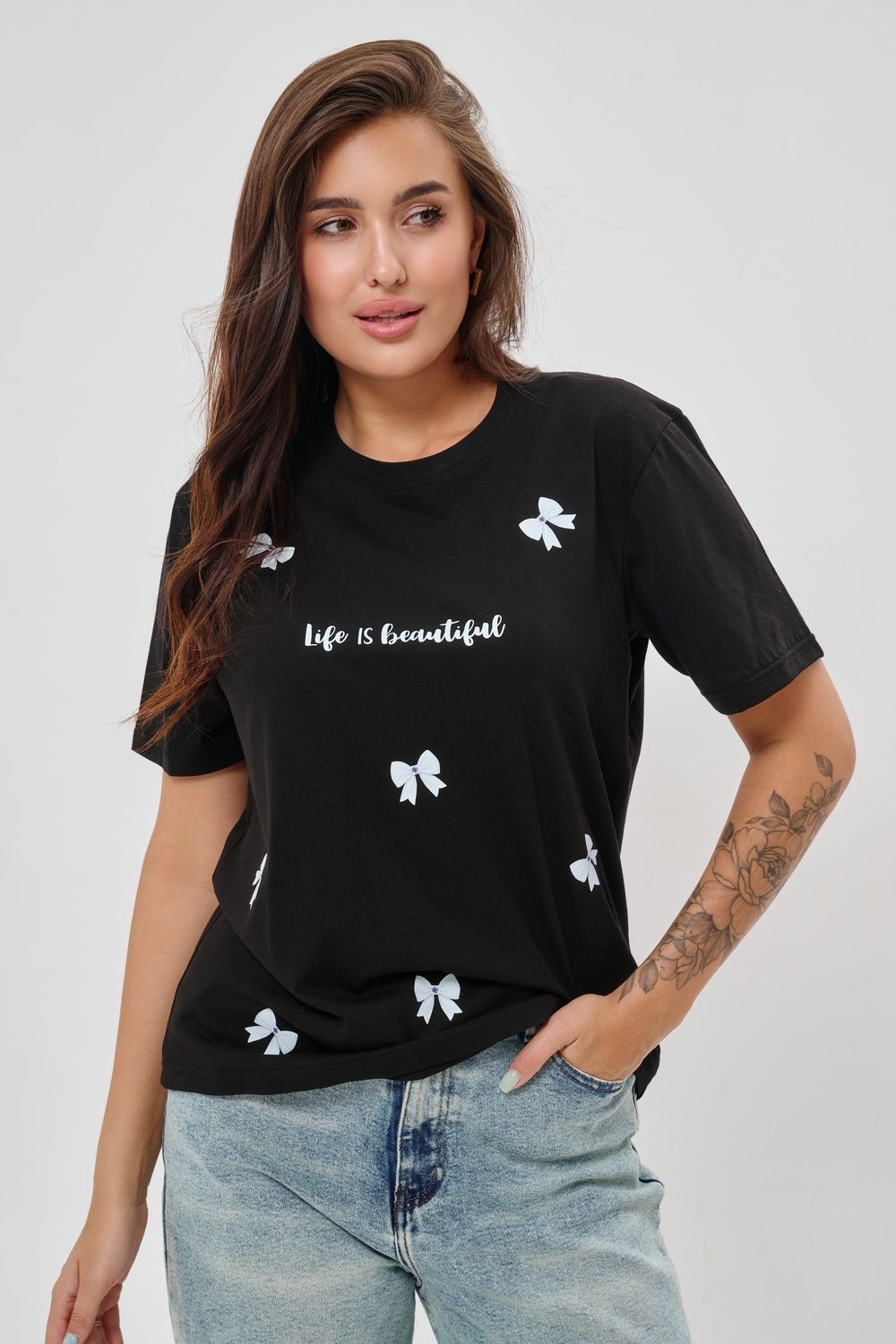 Футболка женская 88536 - черный