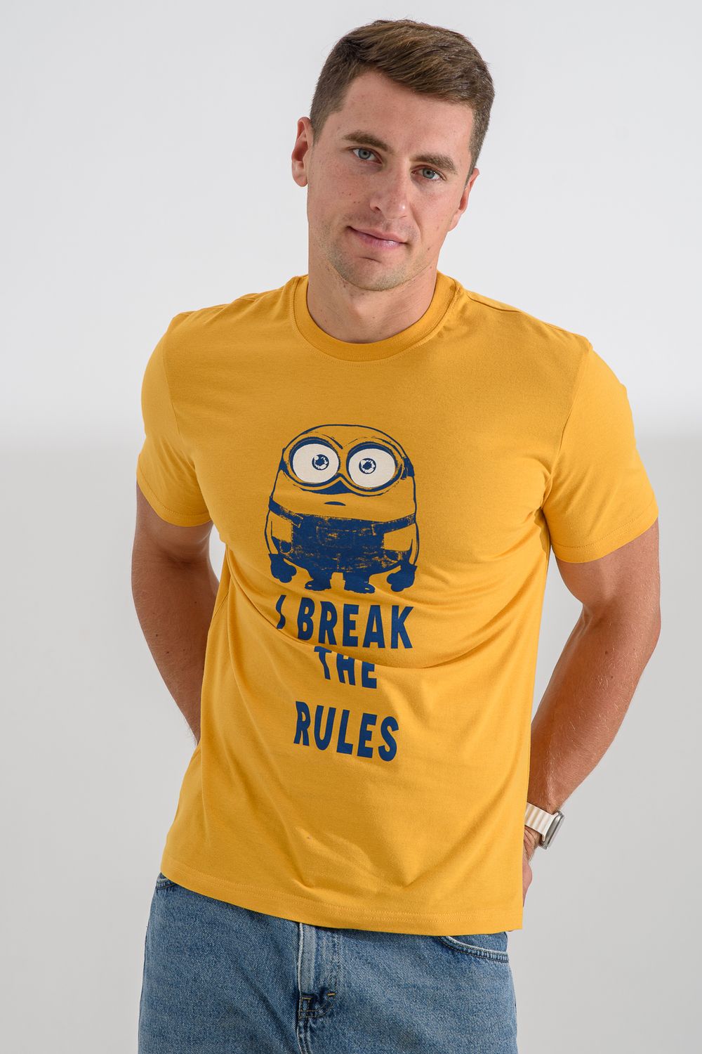 8567 футболка унисекс - желтый+Миньон