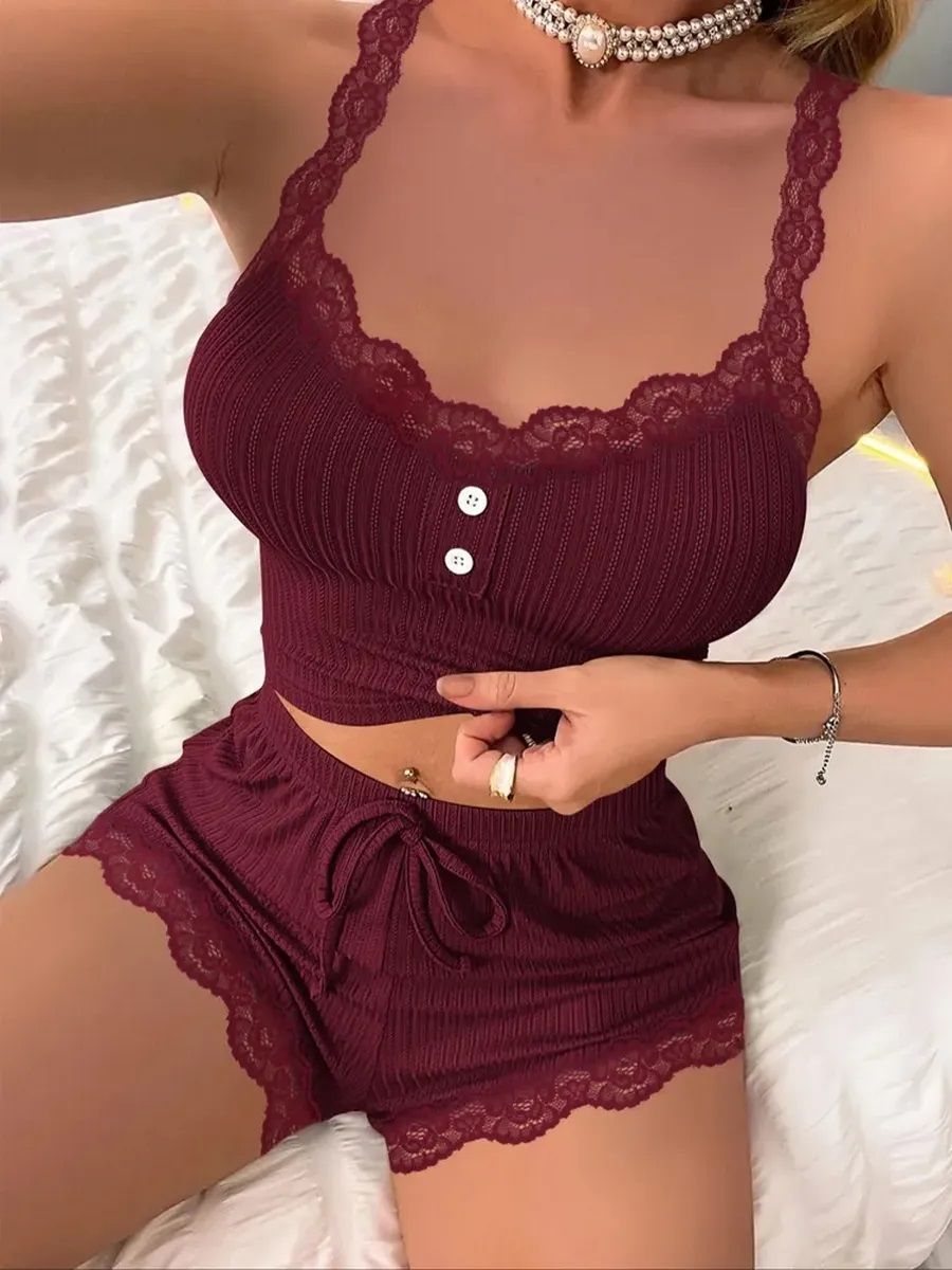 Пижама 60104 - бордовый