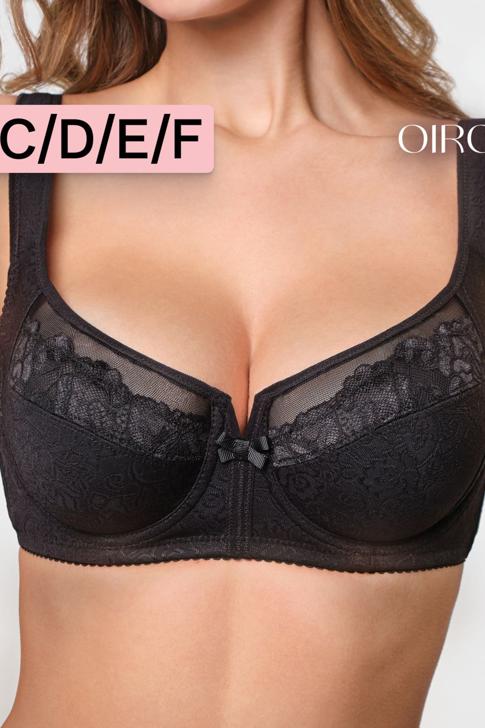 Бюстгальтер кружевной MARIA 2801 OIRO - черный