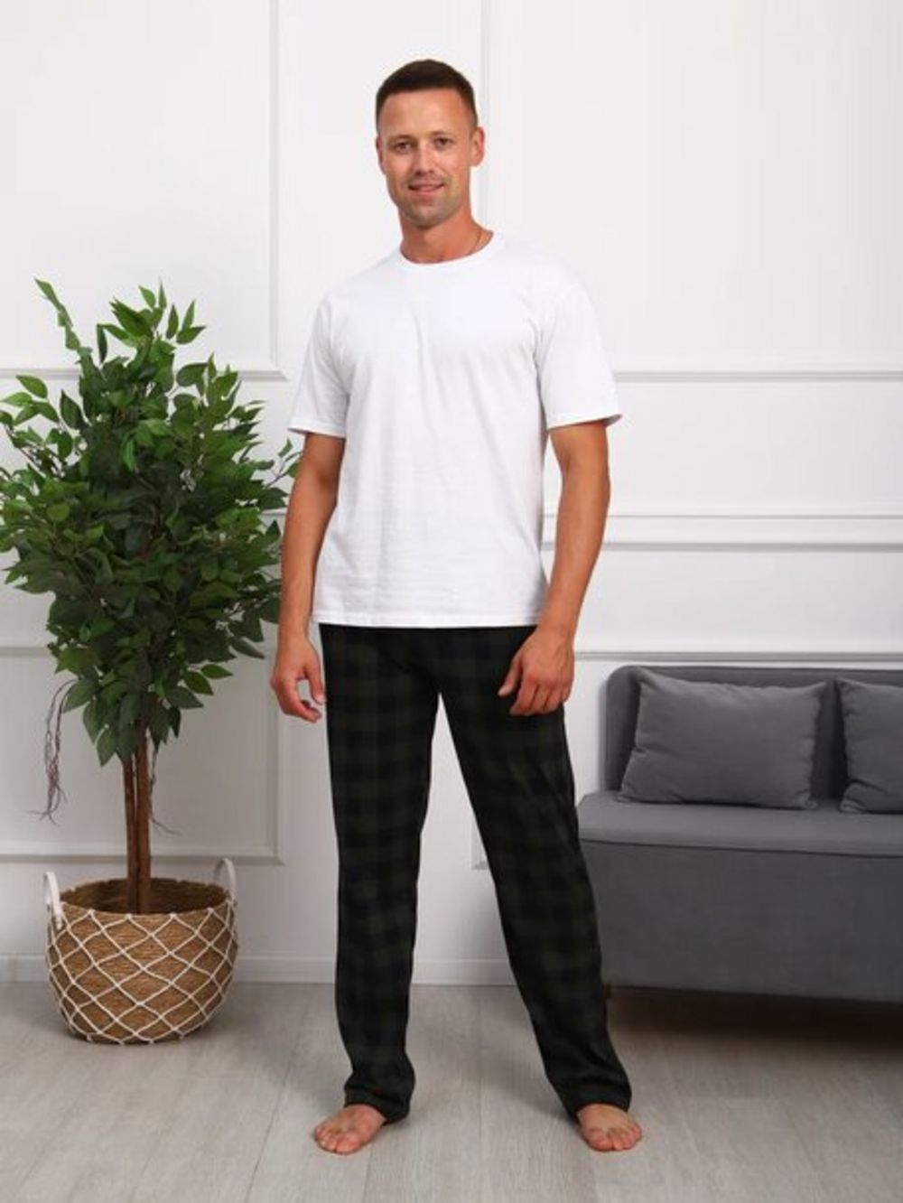 Брюки мужские Арт. 682 - темно-зеленый