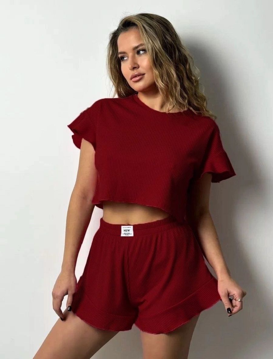 Пижама 83501 - бордовый