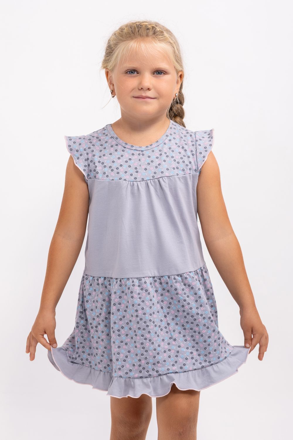 Платье детское 85552 - серый