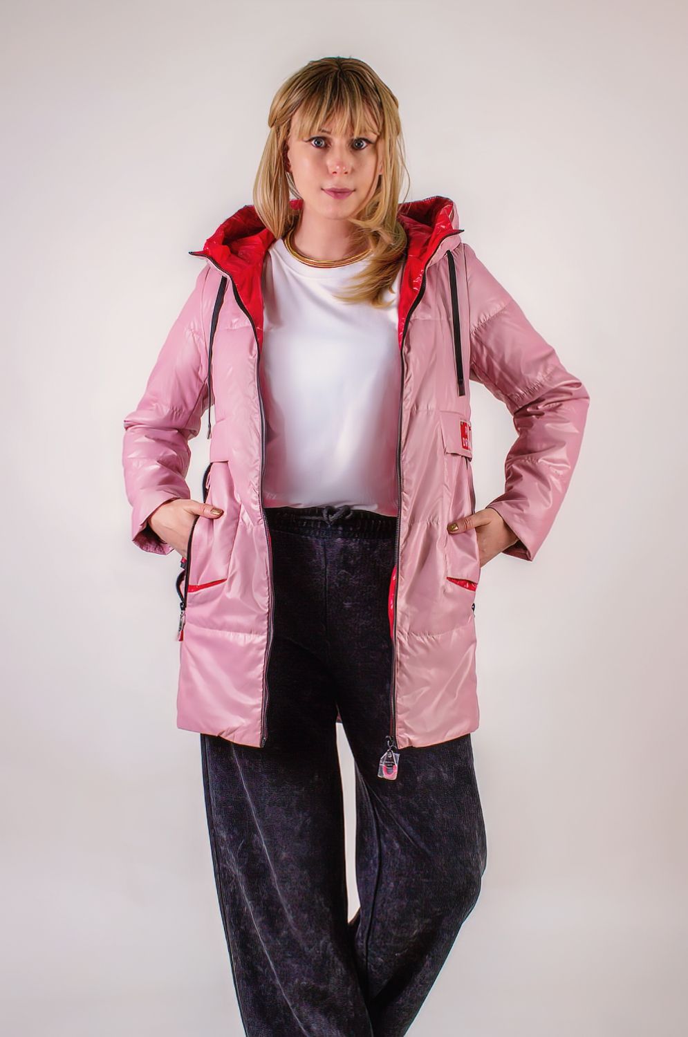 Демисезонная куртка Лайт, арт.612 премиум - розовый