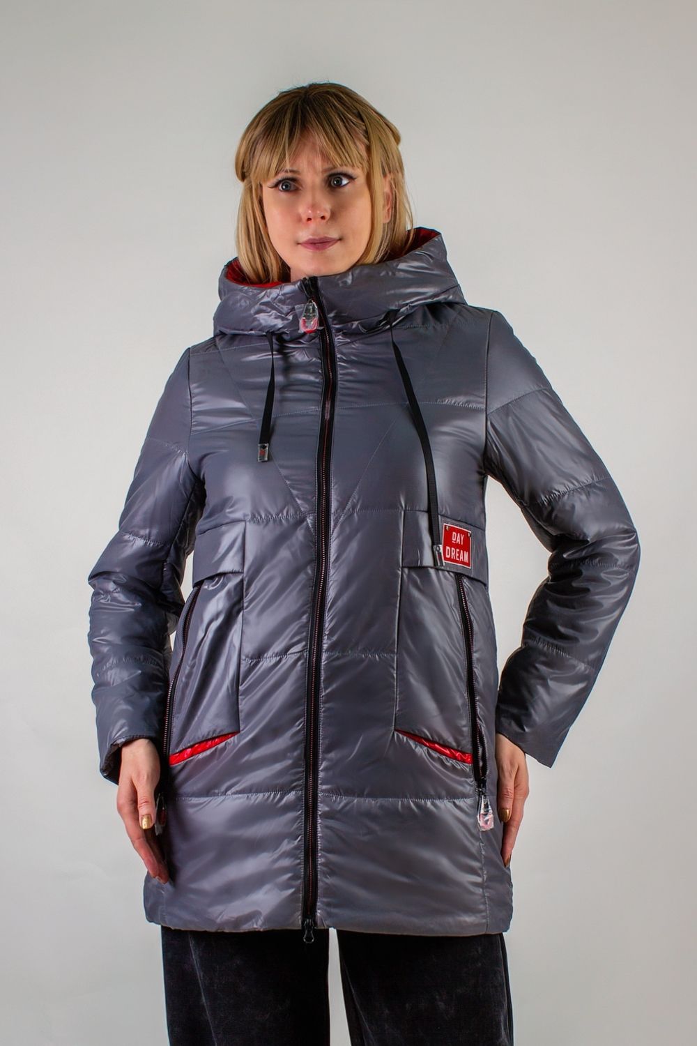 Демисезонная куртка Лайт, арт.612 премиум - серый