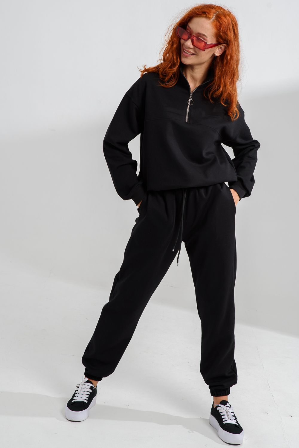 7485W костюм женский - черный