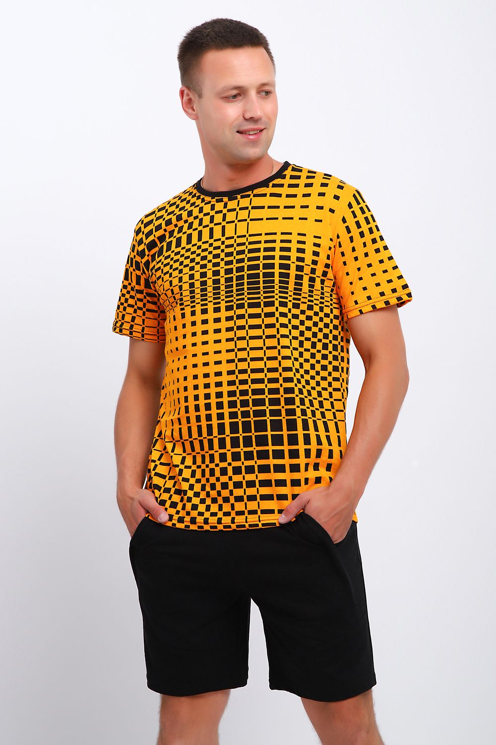 Пижама мужская 24278 - желтый