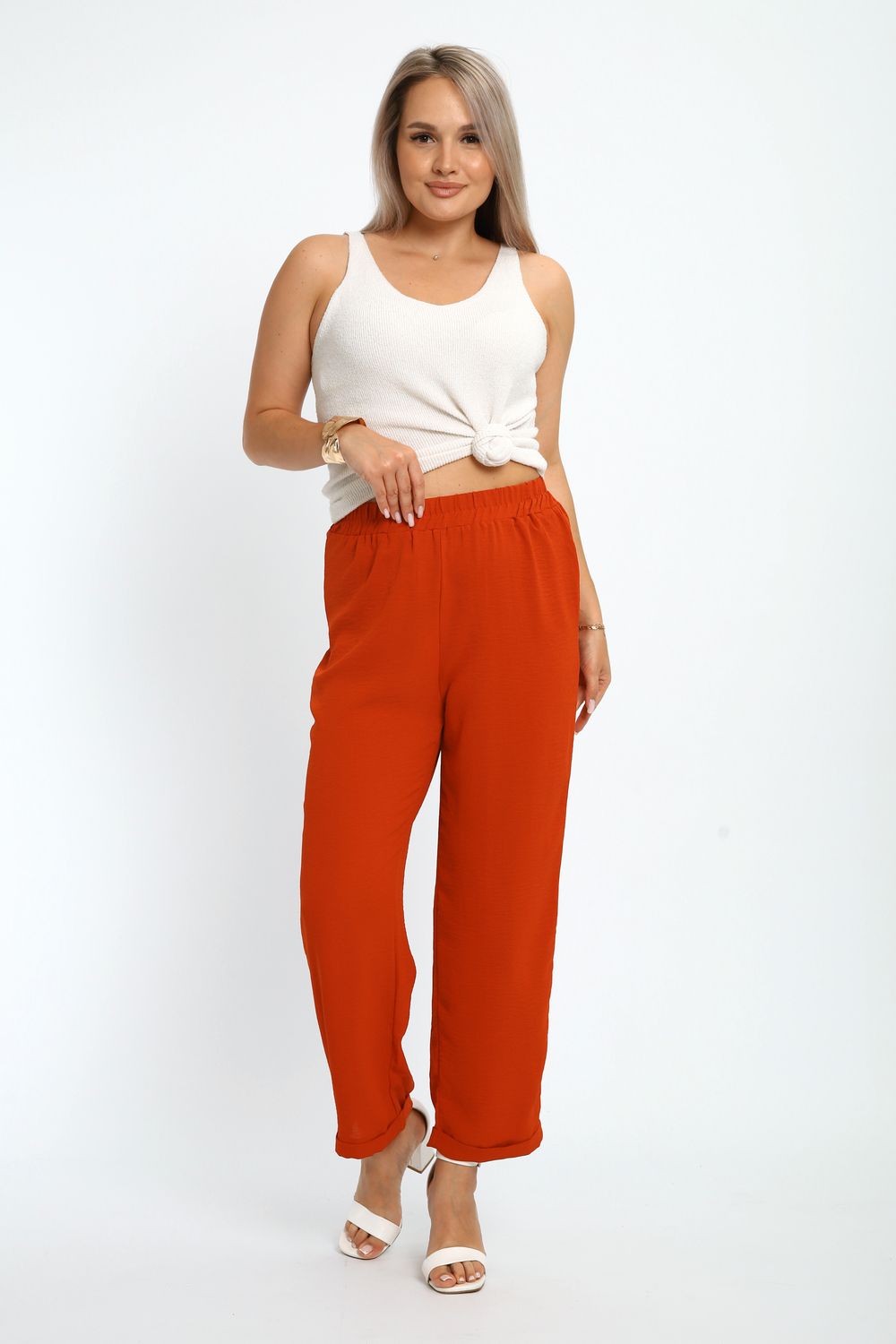 Женские брюки 31983 - коричневый