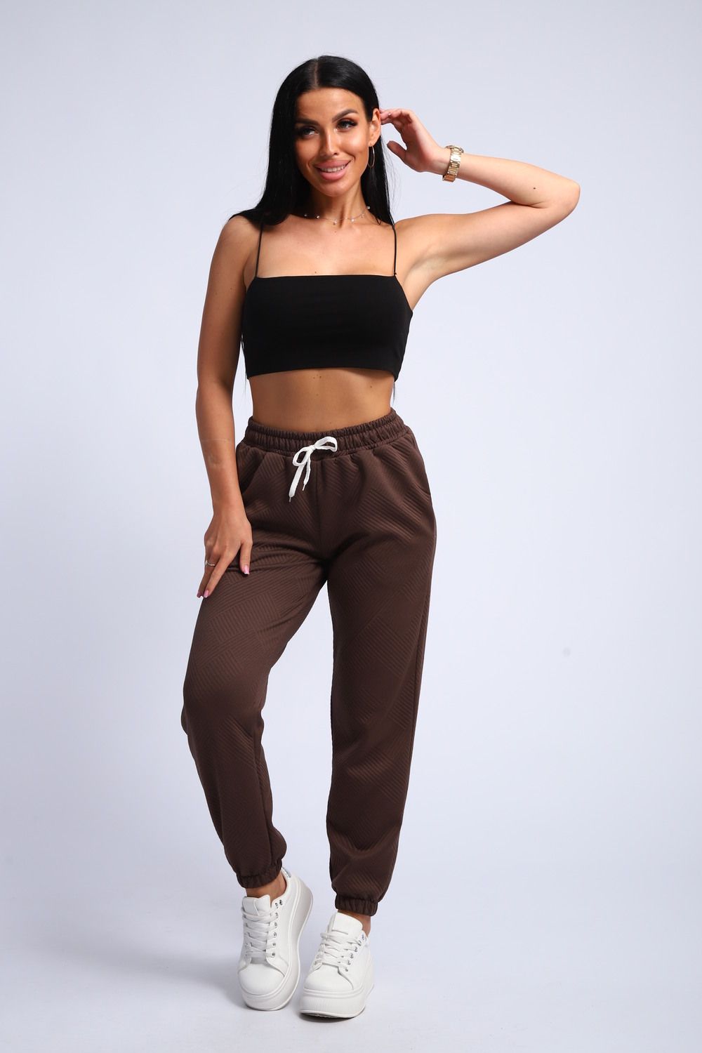 Женские брюки 31980 - коричневый