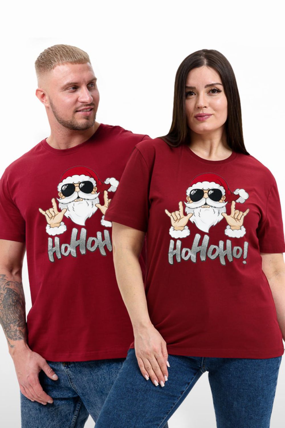 8525 футболка унисекс - санта+бордо