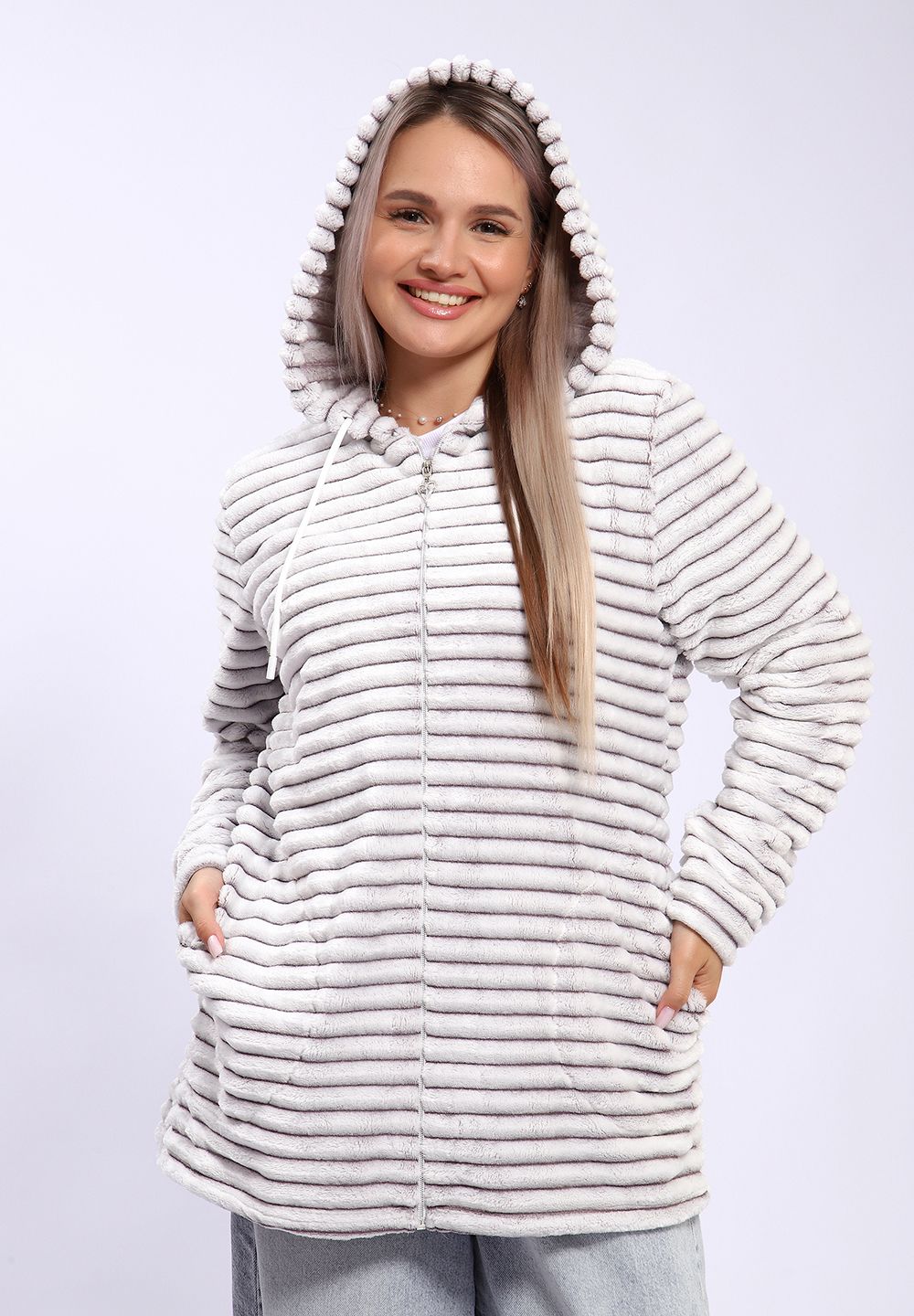 736 Толстовка Шиншилла - белый