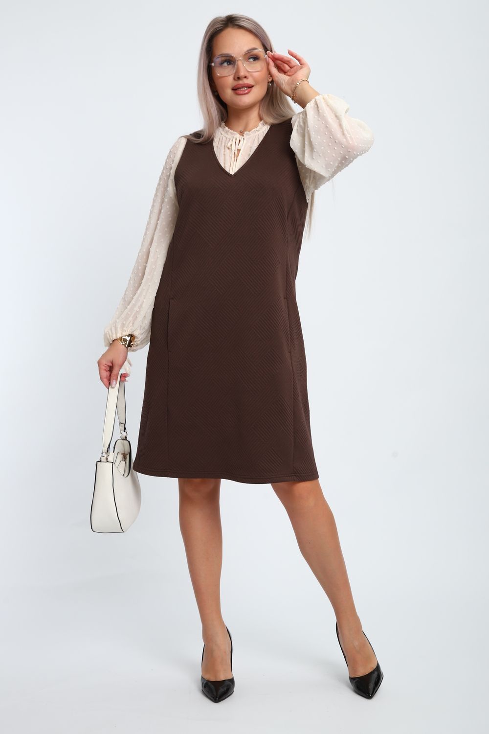 Сарафан 32739 - шоколад