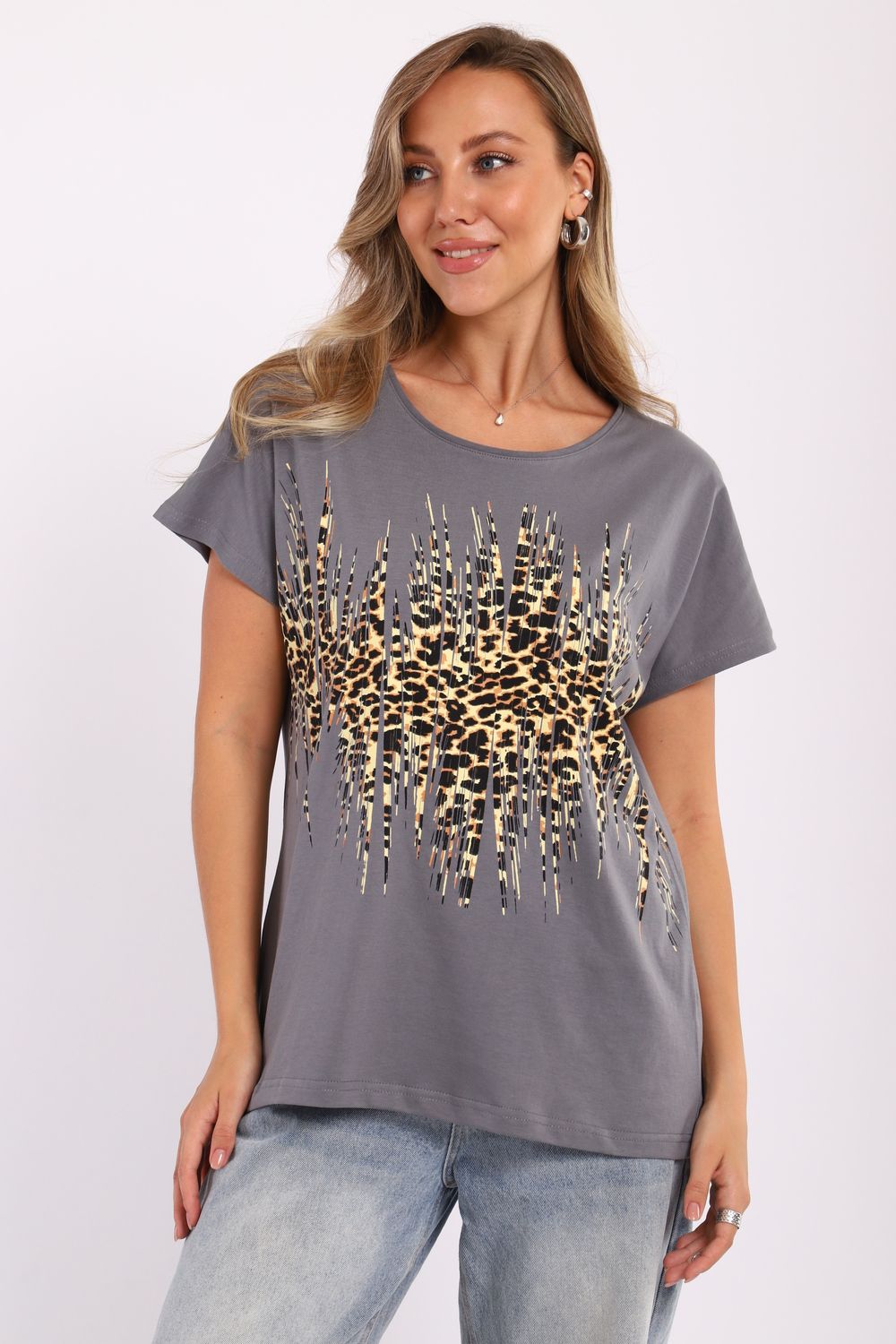 Футболка женская 32102 - серый