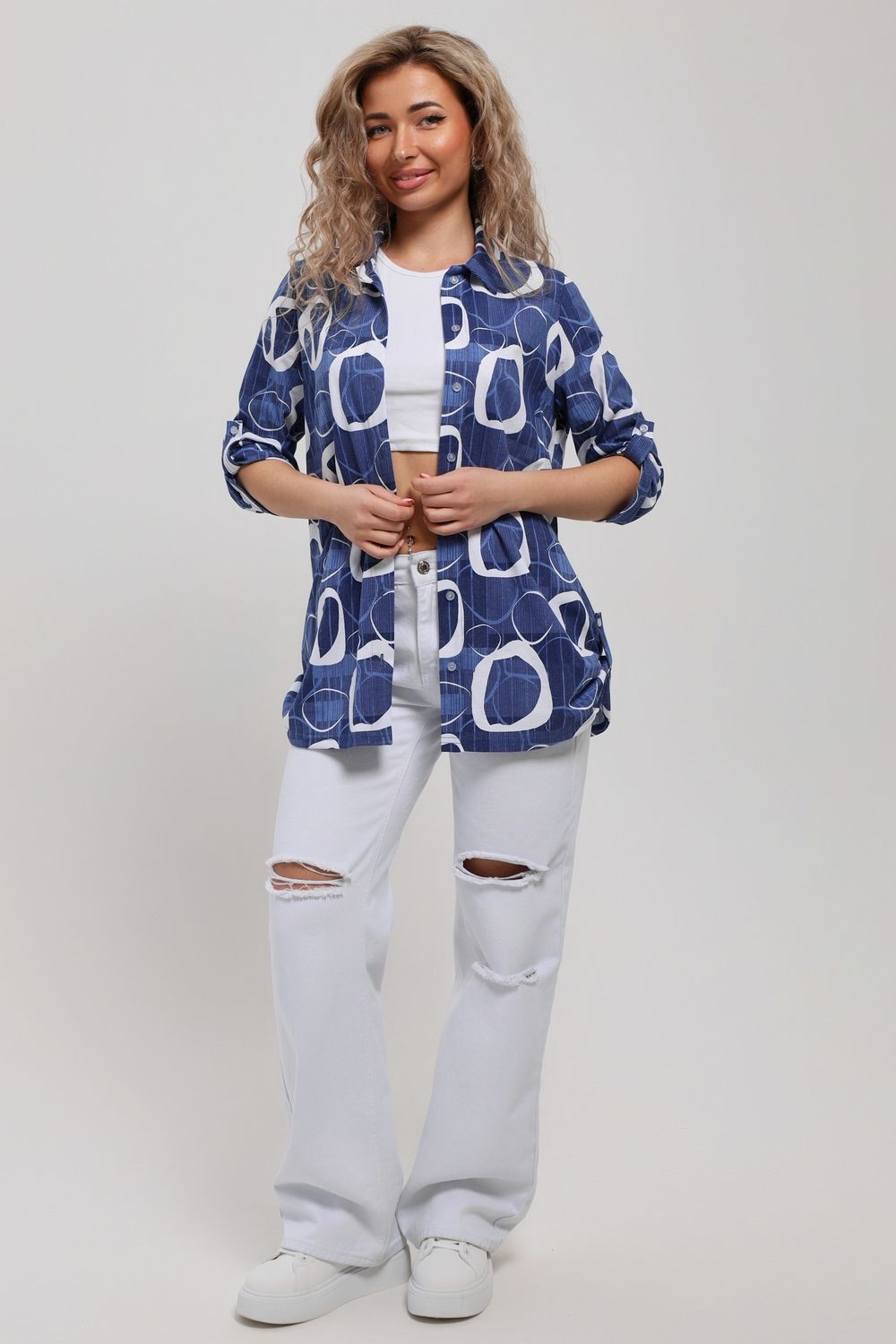 Туника 36723 - синий