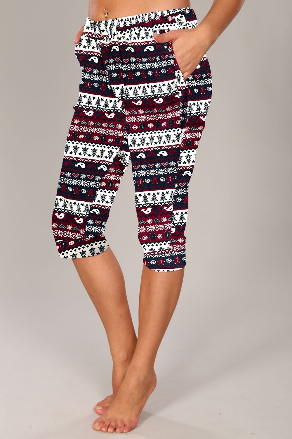 Бриджи женские 5 - красно-синий