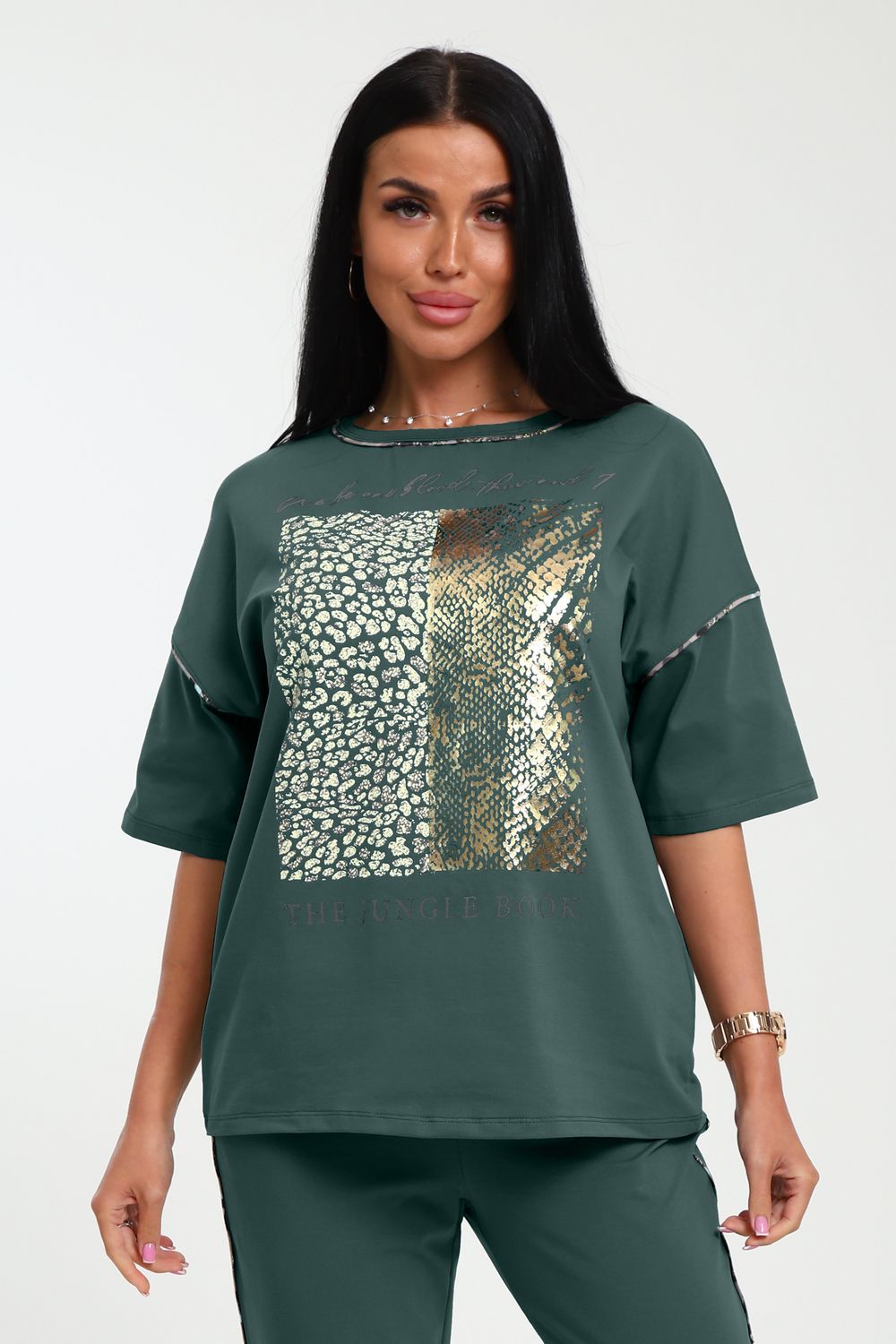 Футболка женская 238 - зеленый