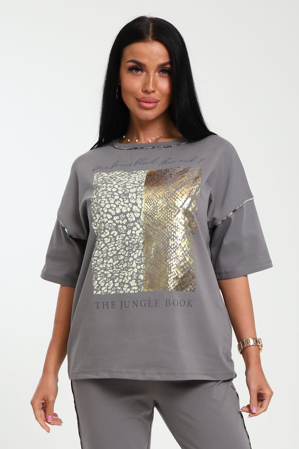 Футболка женская 238 - серый