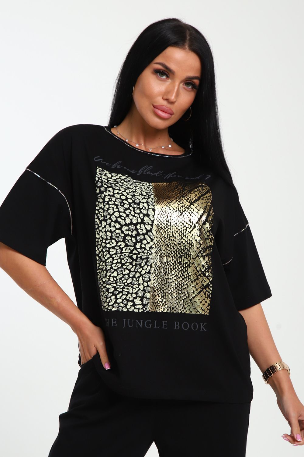 Футболка женская 238 - черный