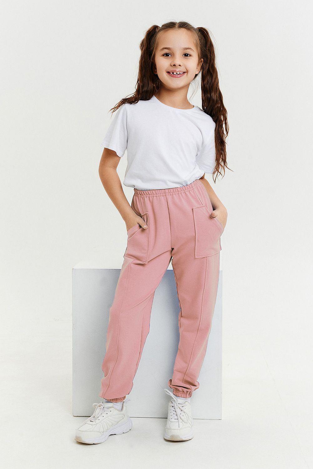 Брюки 5128 детские - пудровый